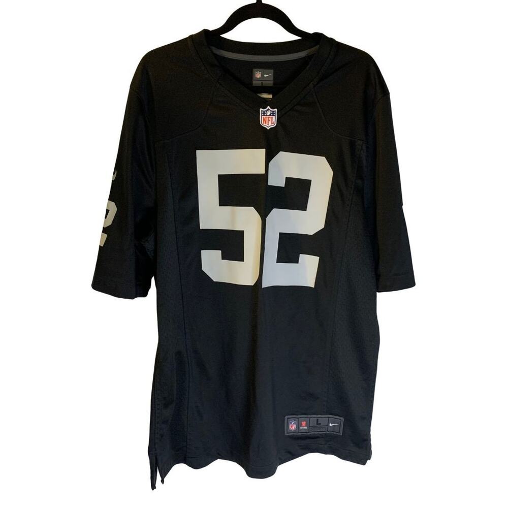 NFL Nike Men's Chicago Bears Khalil Mack On Field Jersey Sz L Black 52 Football